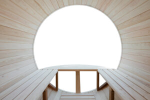 Clear Glass Panoramic Barrel Sauna