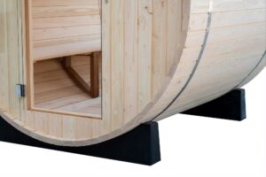Clear Glass Panoramic Barrel Sauna
